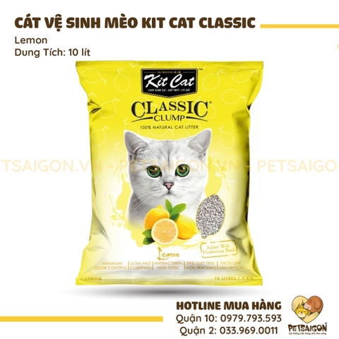 Cát Vệ Sinh Cho Mèo KitCat Clumping Vón Cục Gói 10L