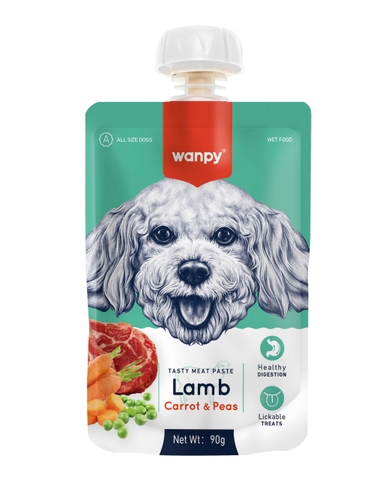 Súp Thưởng Wanpy Nắp Vặn Cho Chó 90g