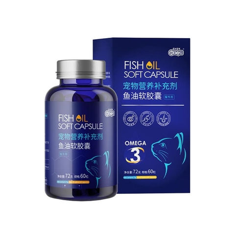 Viên Dầu Cá Fish Oil Dành Cho Mèo - 60v