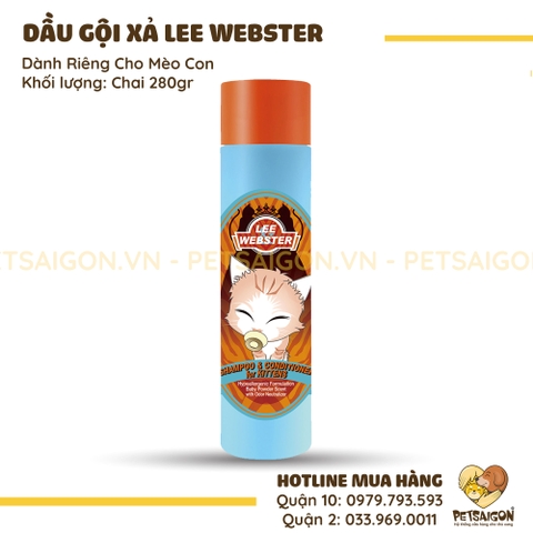 Dầu Gội Và Xả Cho Mèo Con Lee Webster - 290ml