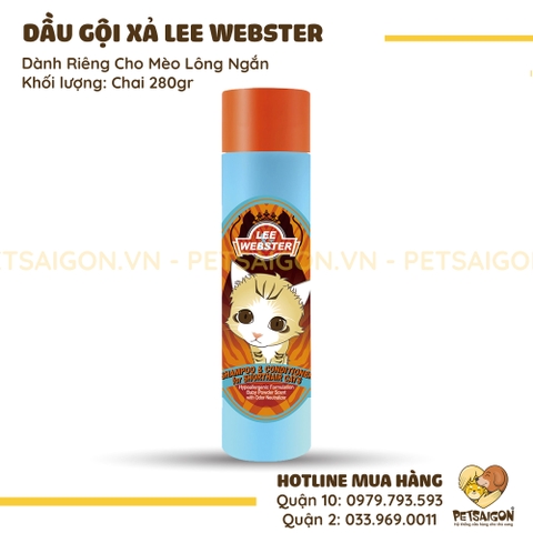 Dầu Gội Và Xả Cho Mèo Lông Ngắn Lee Webster