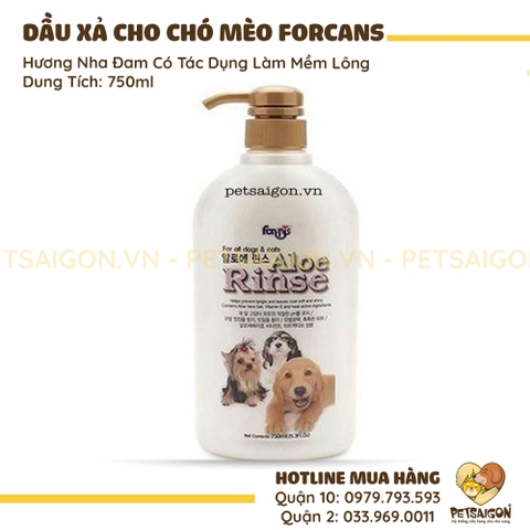 Dầu Xả Cho Chó Mèo Forcans Làm Mềm Lông Hương Nha Đam