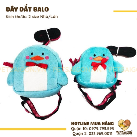 Balo Cho Chó Mèo Kèm Dây Dắt