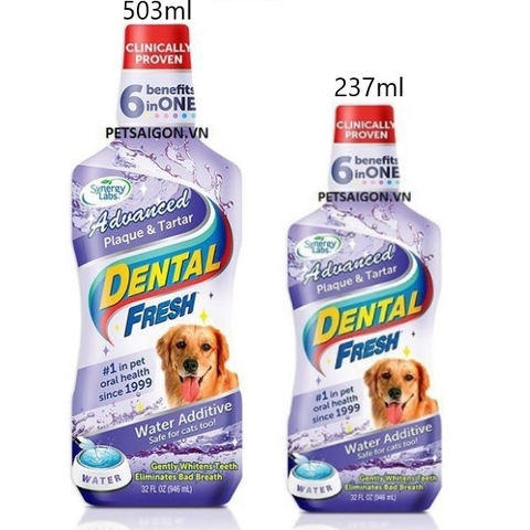 Dung Dịch Uống Giảm Mảng Bám Cho Chó Dental Fresh