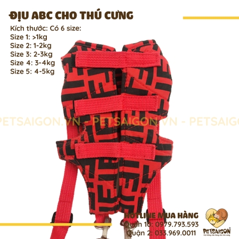 Địu Cho Chó Mèo ABC Bằng Vải