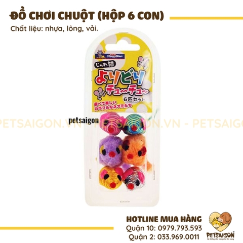 Đồ Chơi Cho Mèo - Hộp 6 Con Chuột