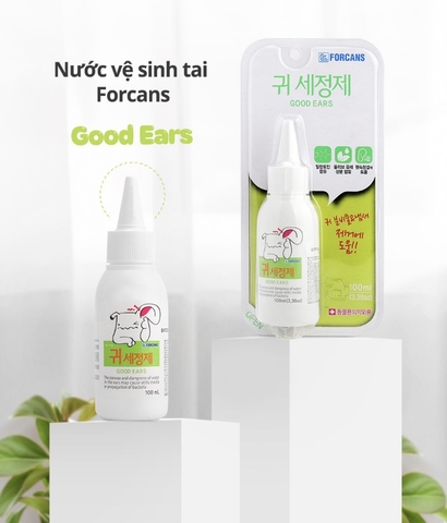 Dung Dịch Vệ Sinh Tai Cho Chó Mèo Forcans 100ml