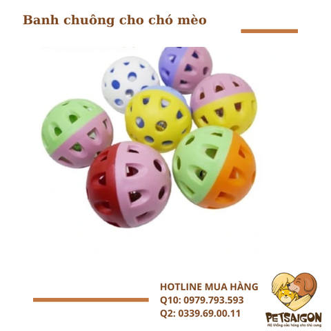 Đồ Chơi Banh Chuông Cho Chó Mèo