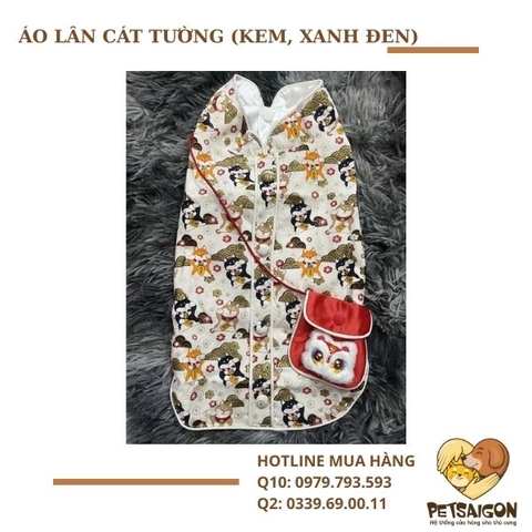 ÁO LÂN CÁT TƯỜNG (KEM, XANH ĐEN)