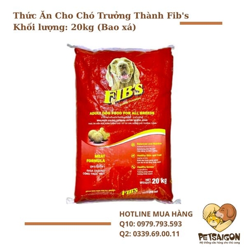 Thức Ăn Cho Chó Trưởng Thành Fib's