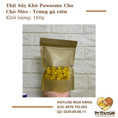 Thịt Sấy Khô Pawsome Cho Chó Mèo - 160g