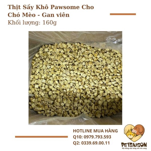 Thịt Sấy Khô Pawsome Cho Chó Mèo - 160g