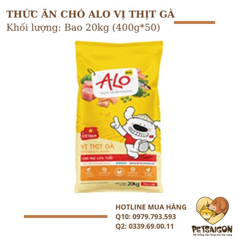 Alo-Thức ăn hỗn hợp hoàn chỉnh và cung cấp đủ dinh dưỡng cho chó
