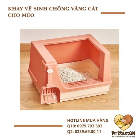 KHAY VỆ SINH CHỐNG VĂNG CÁT CHO MÈO
