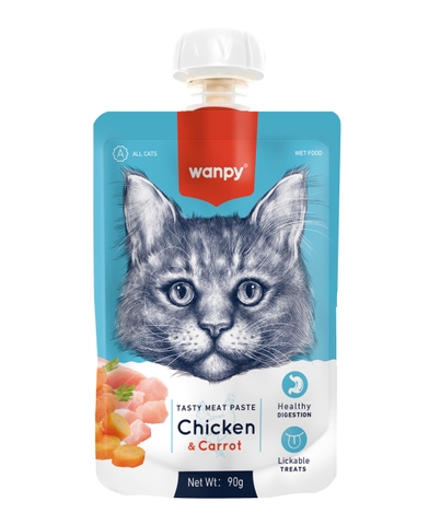 Súp Thưởng Wanpy Nắp Vặn Cho Mèo