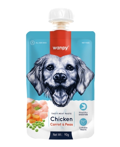 Súp Thưởng Wanpy Nắp Vặn Cho Chó 90g