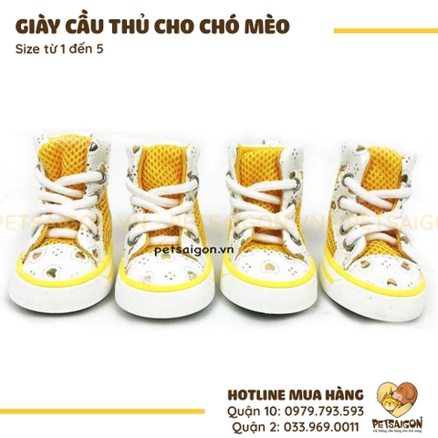 Giày Cho Chó Mèo Kiểu Cầu Thủ