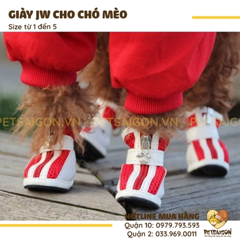 Giày Cho Chó Mèo JW Khóa Kéo