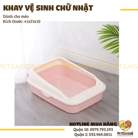 Khay Vệ Sinh Cho Mèo Hình Chữ Nhật