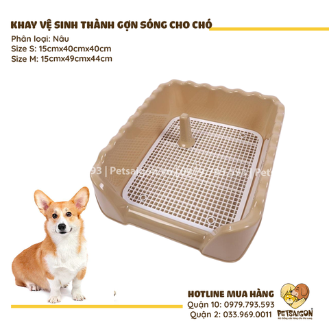 Khay Vệ Sinh Cho Chó Có Thành Gợn Sóng