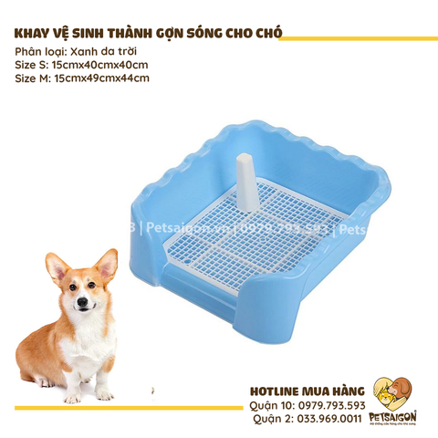 Khay Vệ Sinh Cho Chó Có Thành Gợn Sóng