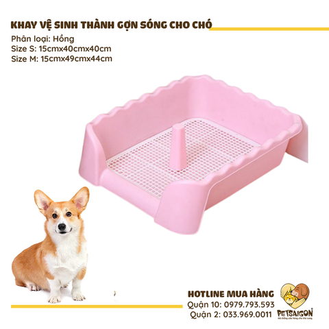 Khay Vệ Sinh Cho Chó Có Thành Gợn Sóng