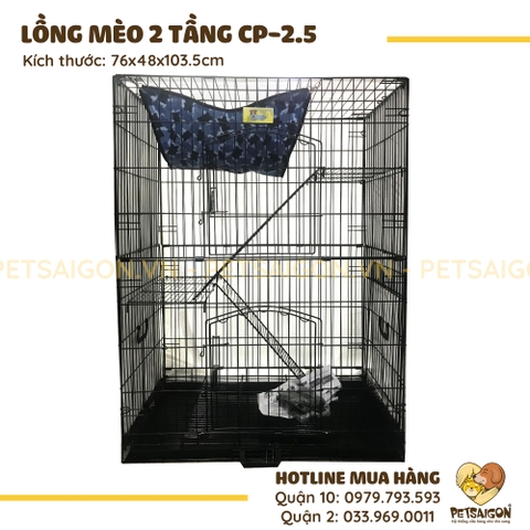 Lồng Mèo Di Động Có Tầng Mã CP-2.5