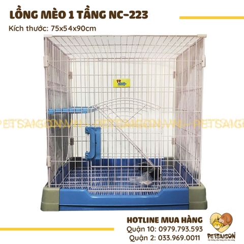 Lồng Mèo Đế Nhựa Di Động Mã NC223