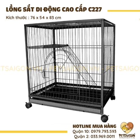 Lồng Cho Mèo Di Động Cao Cấp Bằng Sắt Mã C227