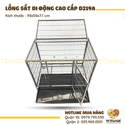 Lồng Cho Chó Mèo Di Động Cao Cấp Bằng Sắt Mã D219A