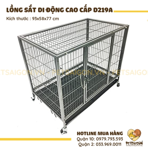 Lồng Cho Chó Mèo Di Động Cao Cấp Bằng Sắt Mã D219A