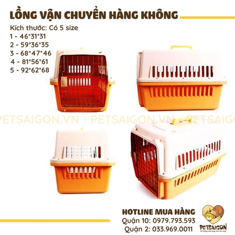 Lồng Vận Chuyển Chó Mèo Đạt Chuẩn Hàng Không