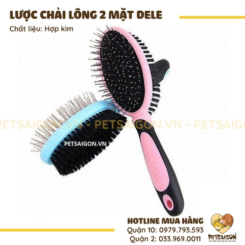 Lược Chải Lông Chó Mèo Có 2 Mặt Dele
