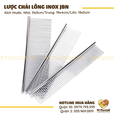 Lược Chải Lông Chó Mèo JBN Bằng Inox