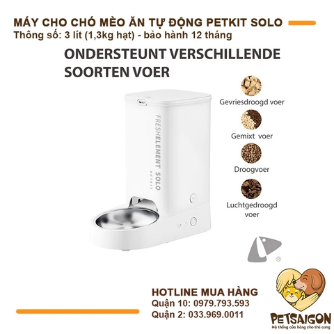 Máy Cho Chó Mèo Ăn Tự Động PetKit Solo