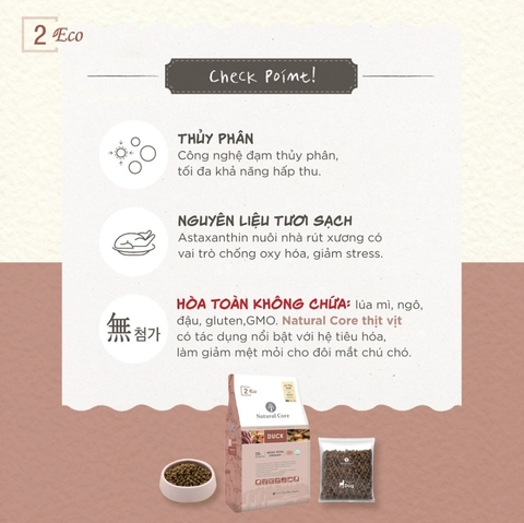 Thức Ăn Cho Chó Natural Core Thịt Vịt Hữu Cơ