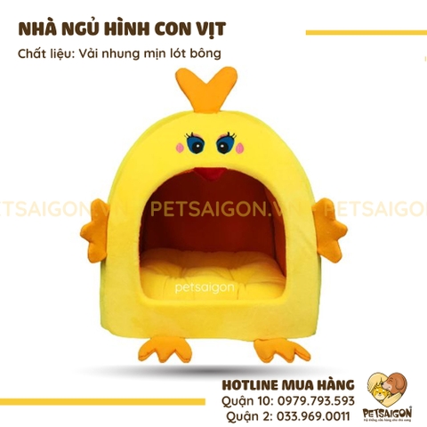 Nhà Ngủ Cho Chó Mèo Hình Con Vịt