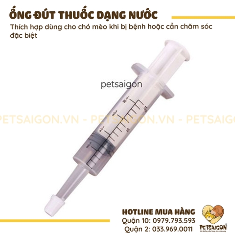 Ống Đút Thuốc Cho Chó Mèo Dạng Nước