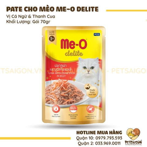 Pate Cho Mèo Me-O Delite - Gói 70gr