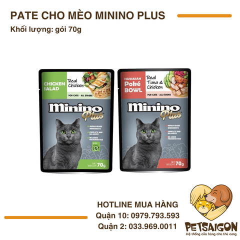 Pate Cho Mèo Minino Dạng Xốt 70g