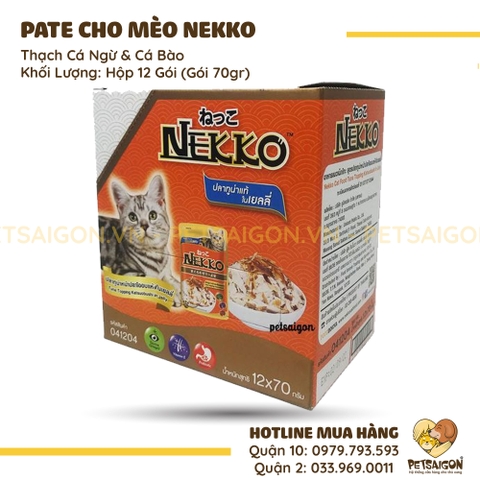 Pate Cho Mèo Nekko Gói 70G