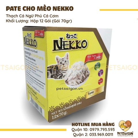 Pate Cho Mèo Nekko Gói 70G