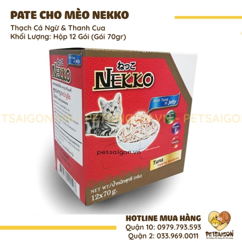 Pate Cho Mèo Nekko Gói 70G