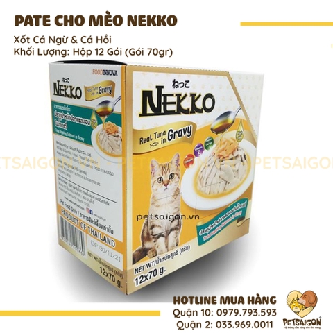 Pate Cho Mèo Nekko Gói 70G