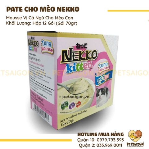 Pate Cho Mèo Nekko Gói 70G