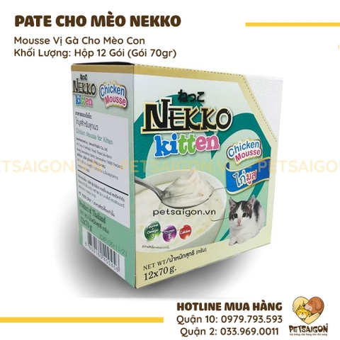 Pate Cho Mèo Nekko Gói 70G