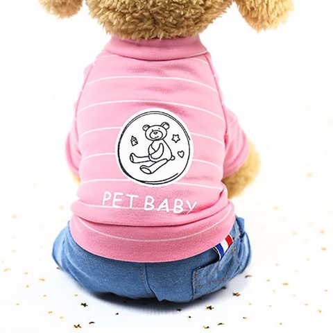 Áo Liền Quần Pet Baby Bình Sữa Và Gấu