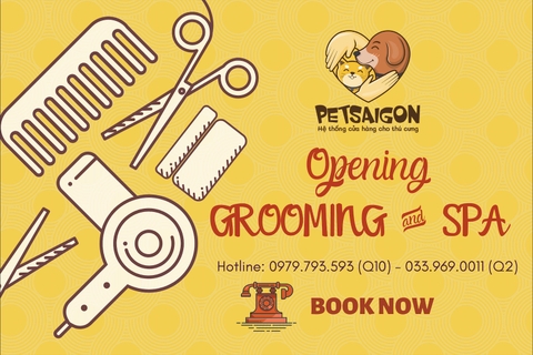 Tắm Cắt Lông Chó Mèo Dịch Vụ Lẻ Spa-Grooming
