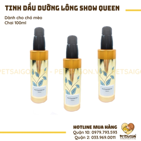 Tinh Dầu Thơm Dưỡng Lông Cho Chó Mèo Show Queen 100ML