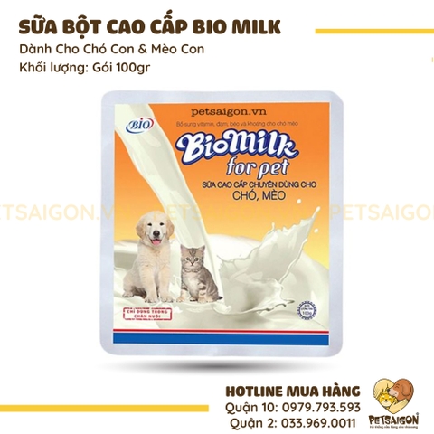 Sữa Bột Cho Chó Mèo Bio Milk